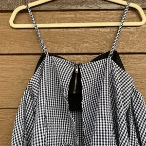 Gingham patterned top